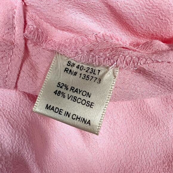 Olivaceous Tank Top Cross Back Split Open Back Pink Sleeveless Crop Women's‎ S - Picture 8 of 8